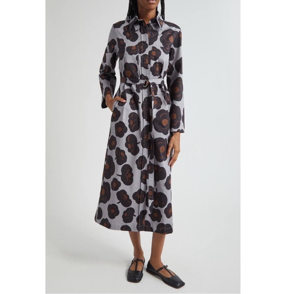 Marimekko
Molly Tumma Floral Long Sleeve Twill Shirtdress